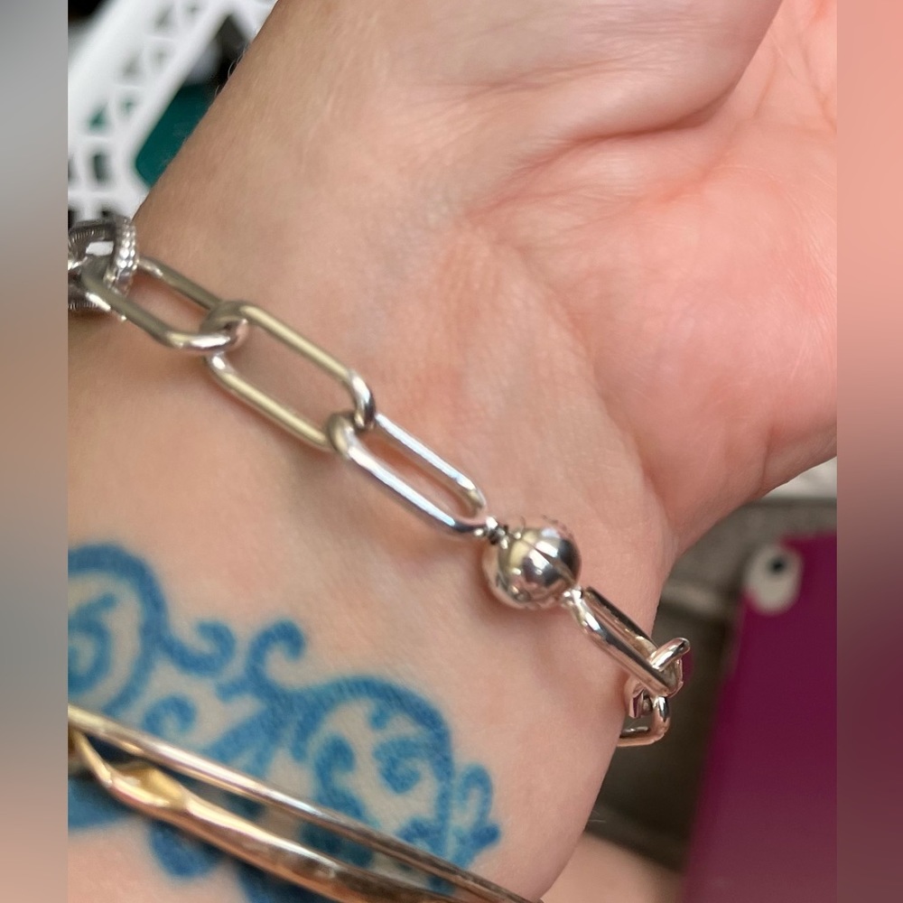 Authentic Sterling Silver Pandora ME Charm Bracelet